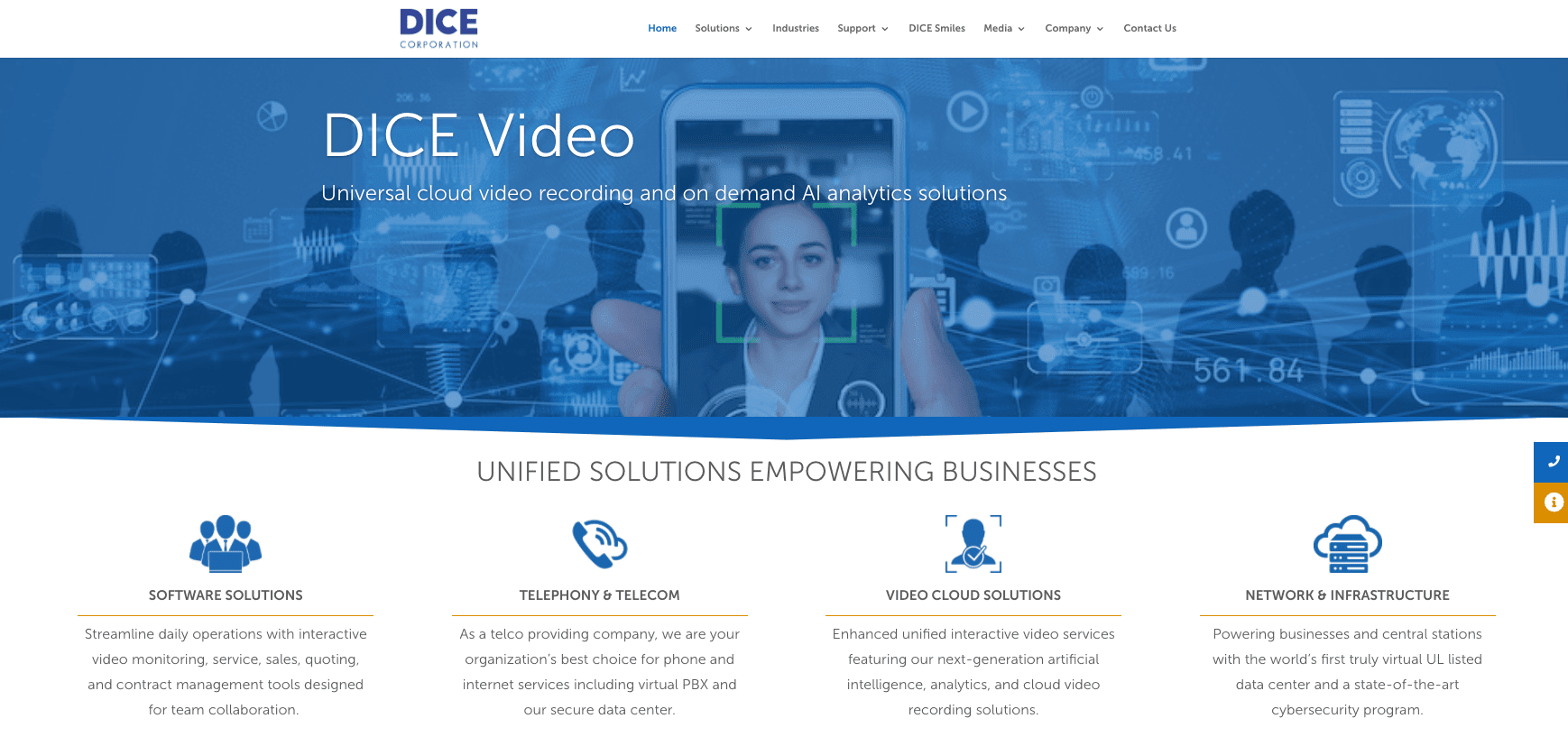 DICE Corporation Website